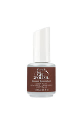 Front view of ibd Just Gel Polish Buxom Bombshell variant of nail gel with label text in a 14 ml  bottle